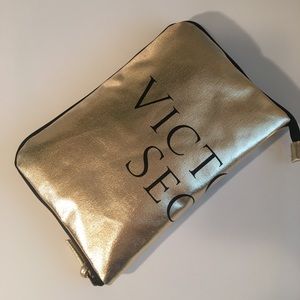 Cute Victoria’s Secret Gold Duffel Bag!!!